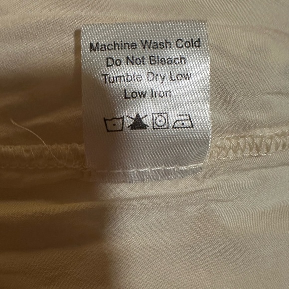 Tuckernuck Sand Crochet Lace Crawford,oversized flutter sleeves tiered fitsize S - Picture 7 of 8